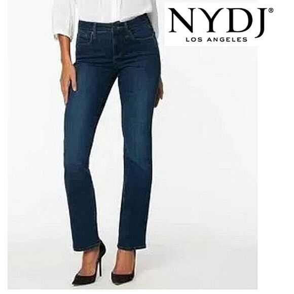 NYDJ Jeans Size 18 Marilyn Straight Leg Lift Tuck - Picture 1 of 16
